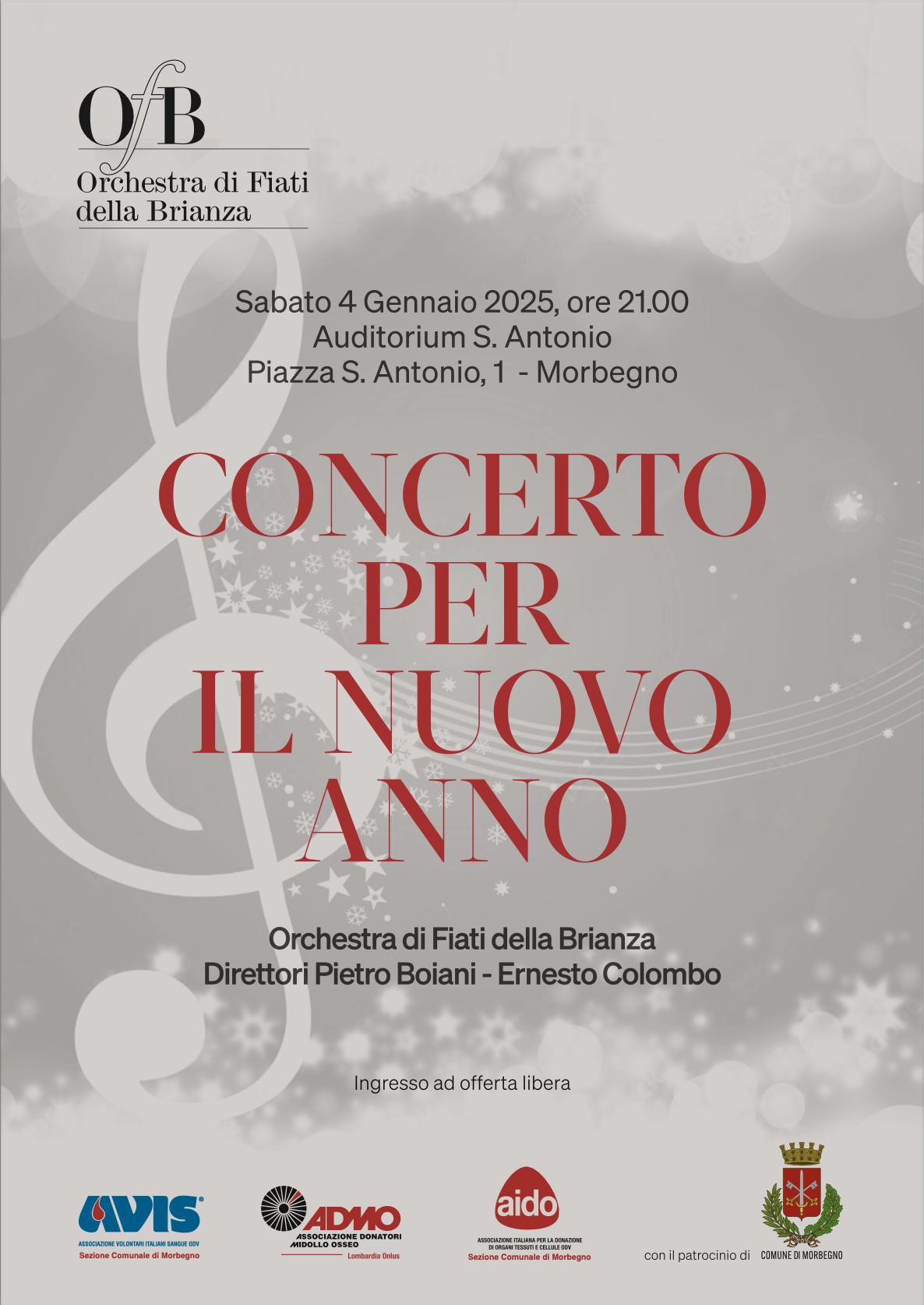 Locandina del concerto